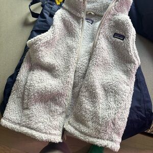 Patagonia Cream Fleece Vest for Kids